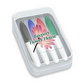 Mini Dry Erase Marker Four Pack with Full Color Decal